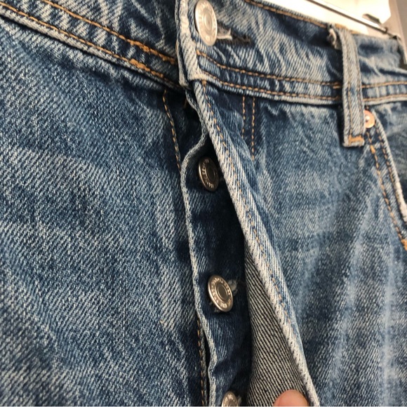 Free People 31x32 Ollie Extreme Wide Leg Jeans we the free busted knee 0401 - Picture 9 of 13